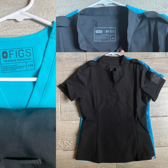 NWT FIGS Jedi Tailored Scrub Top Star Wars - Picture 7 of 8